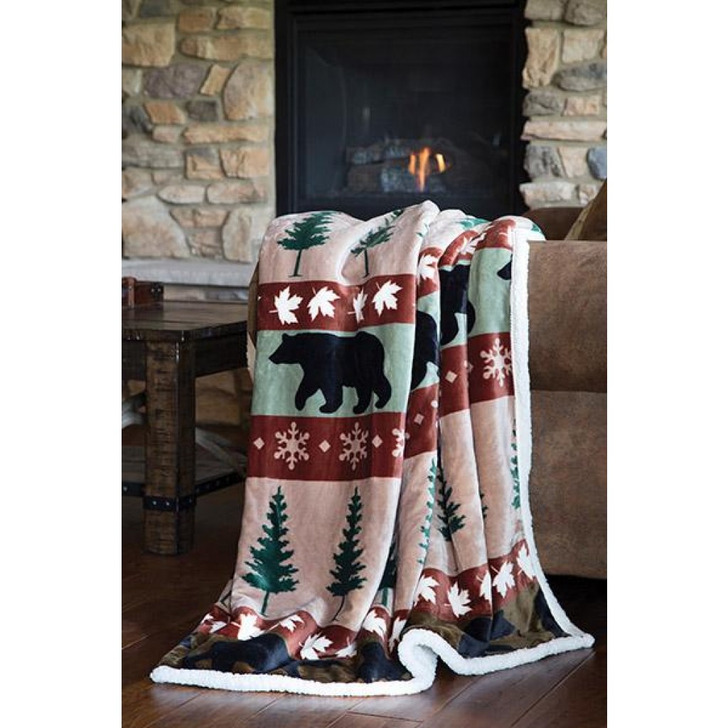 Cascade Ridge Plush Throw Alaska Wild Berry Products