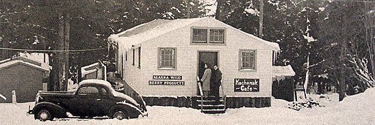 Hazel's original Homer, Alaska store in the 1940s